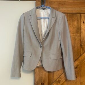 Express Light Grey Women’s One Button Blazer
